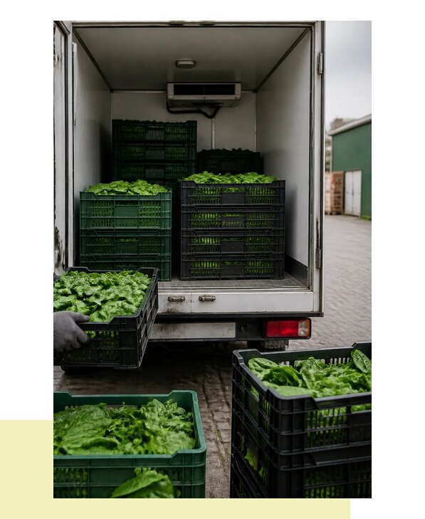 Перевозка шпината в Шахты с сохранением свежести продукции